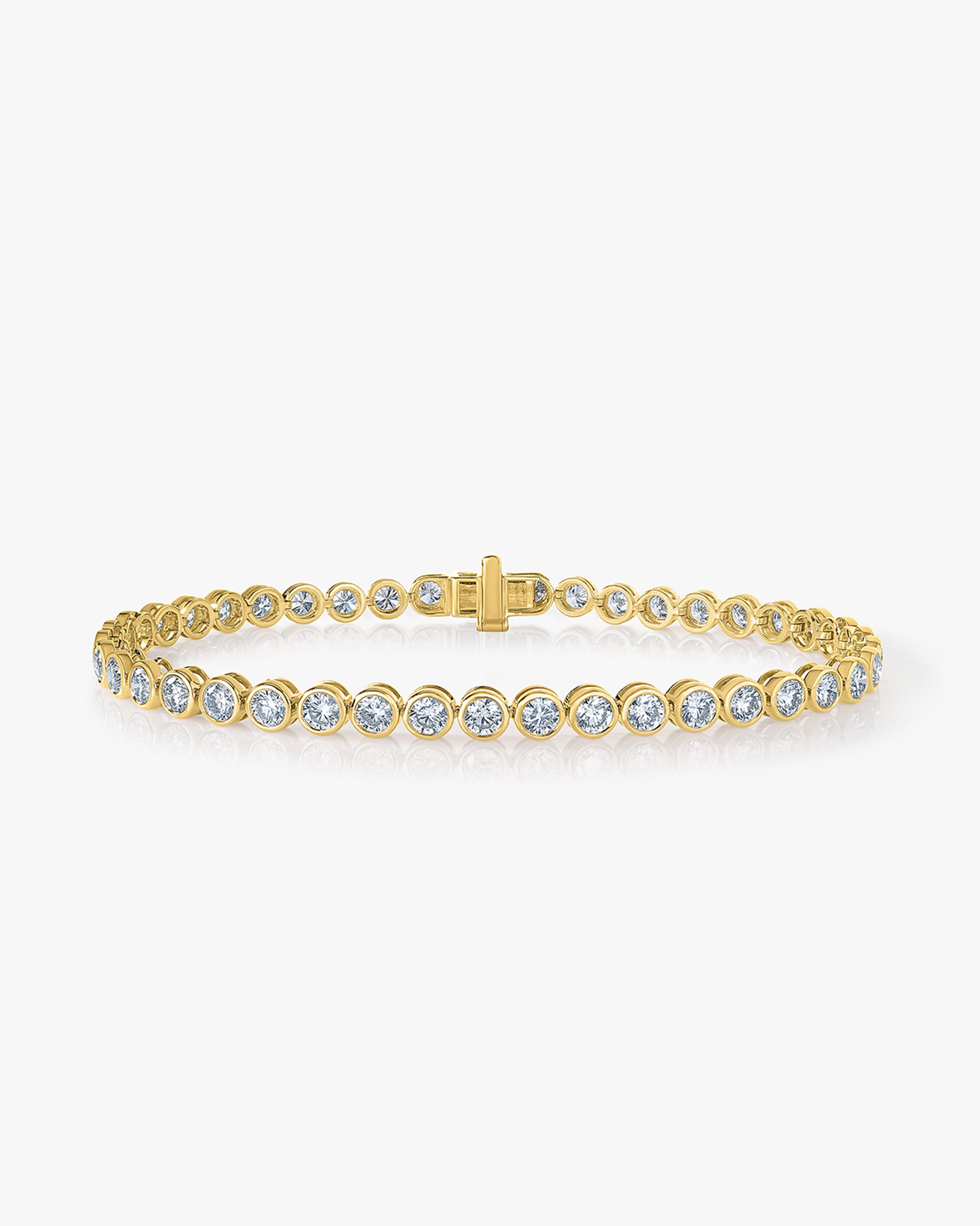 THE ARC - ROUND BEZEL TENNIS BRACELET