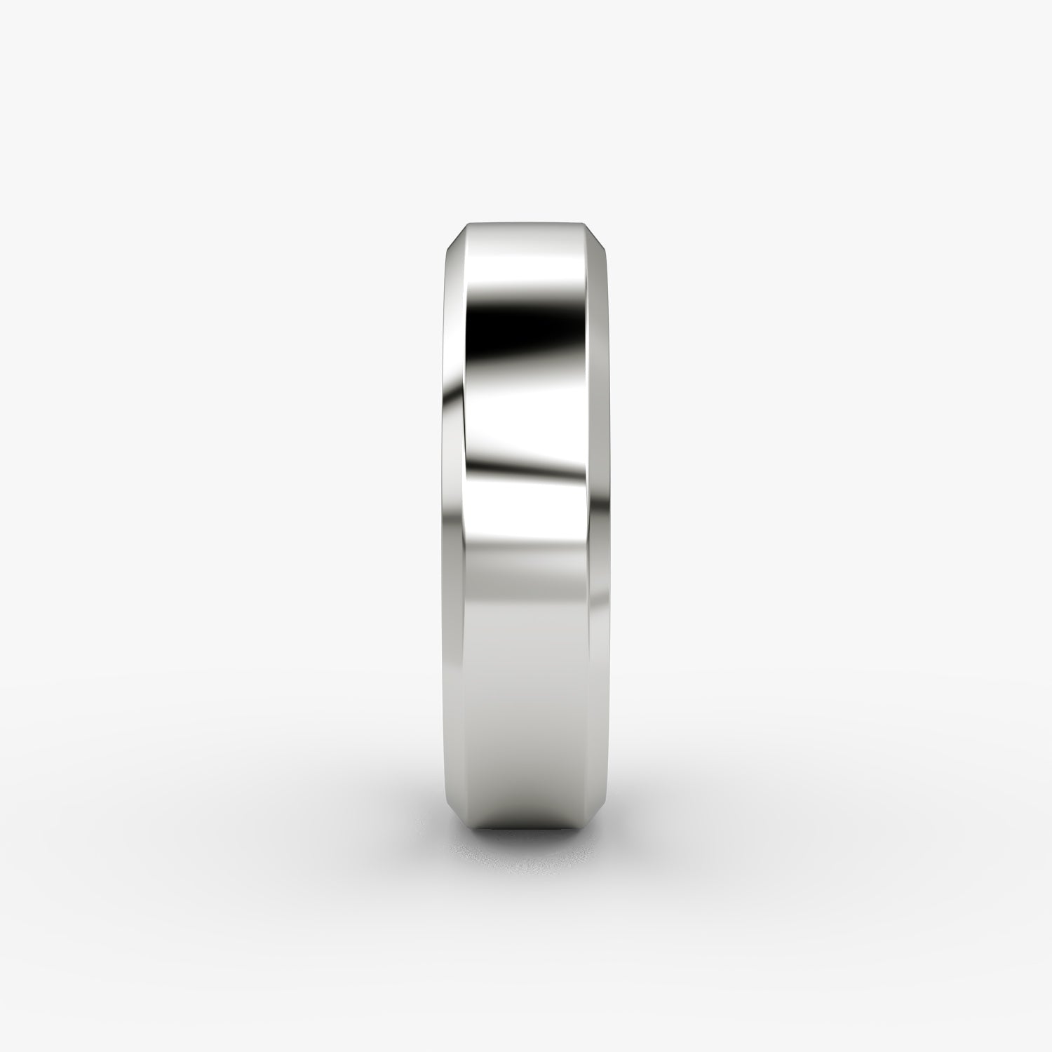 Ellis Beveled Edge Wedding Band