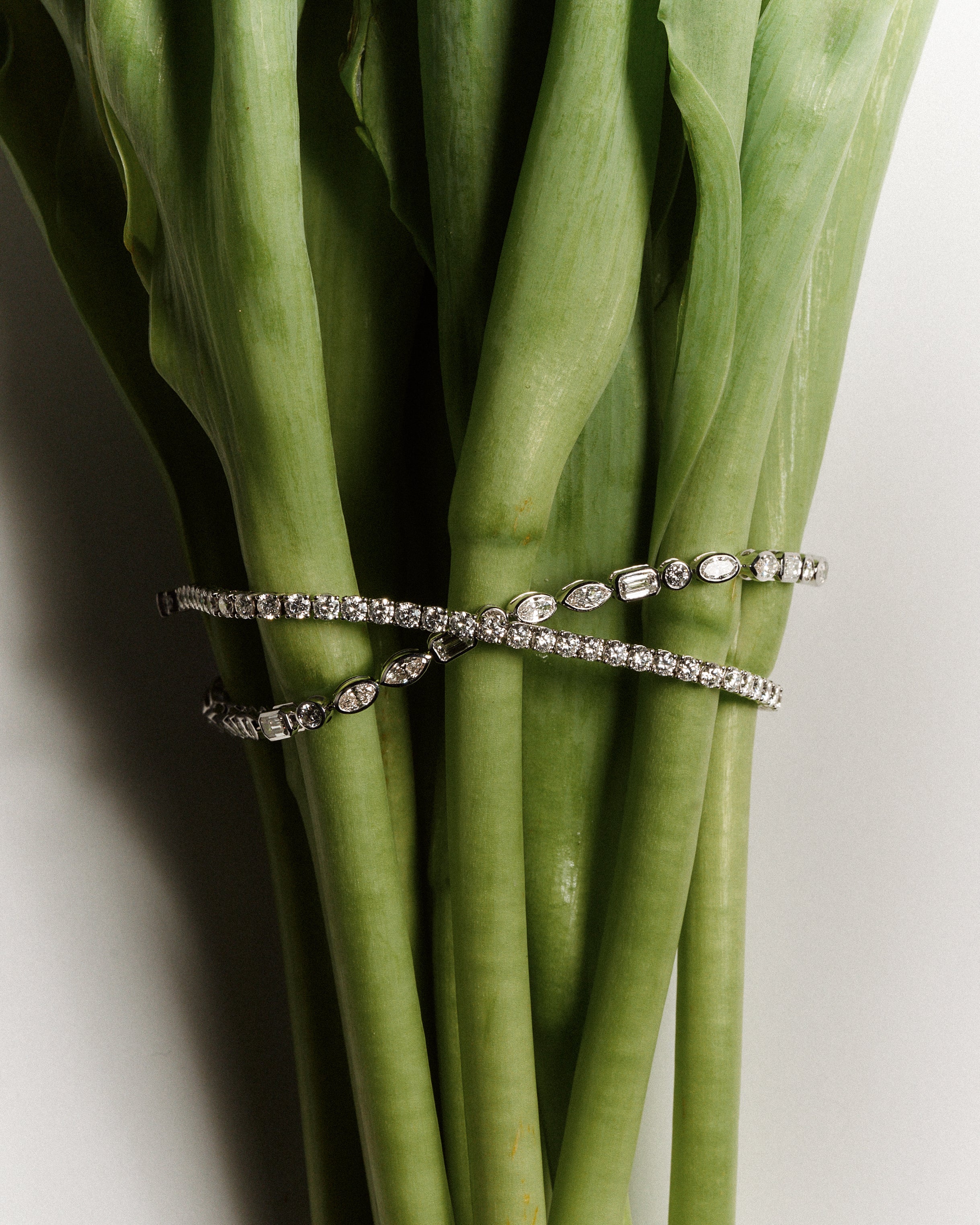 4 prong tennis bracelet with diamonds