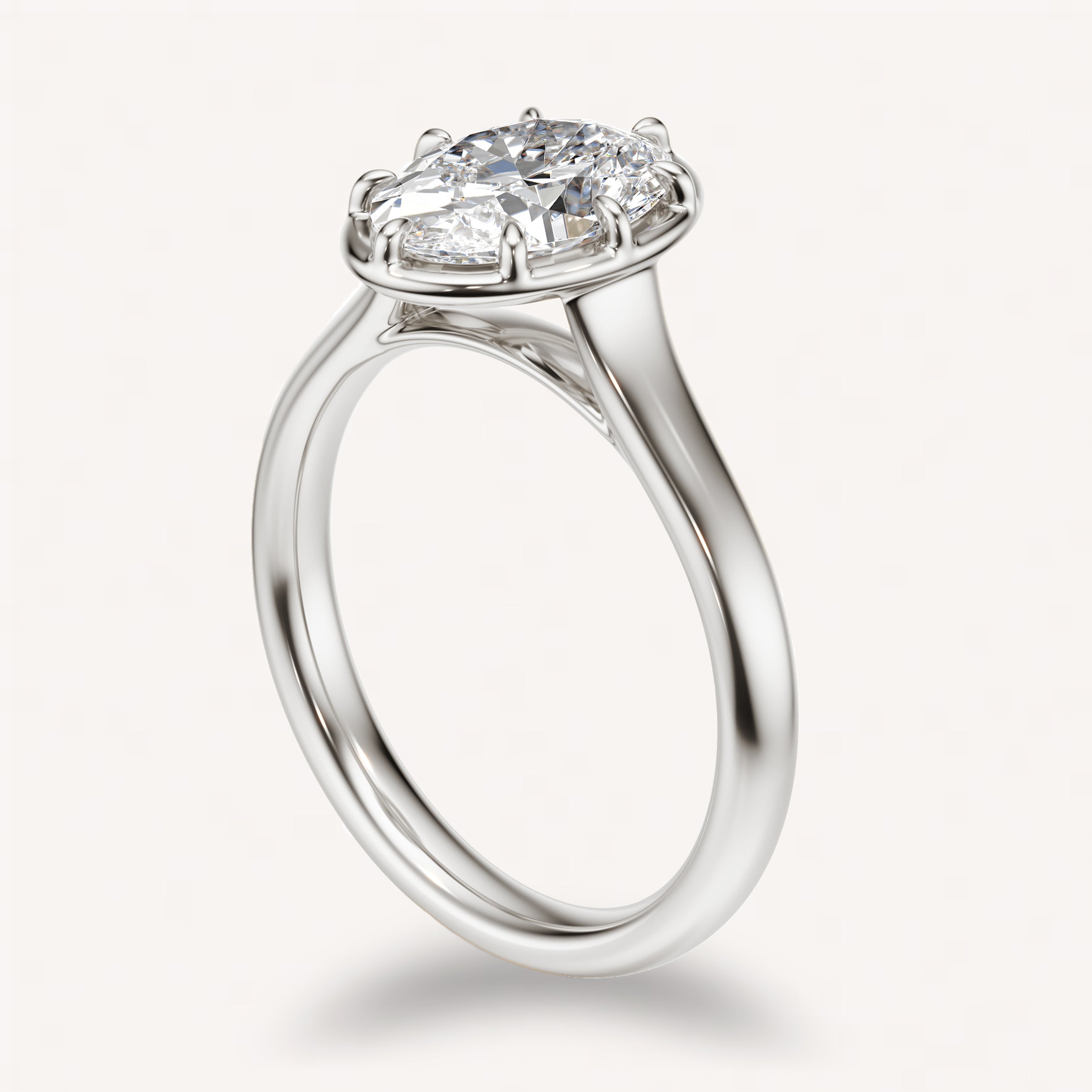 unique engagement ring white gold with diamond 