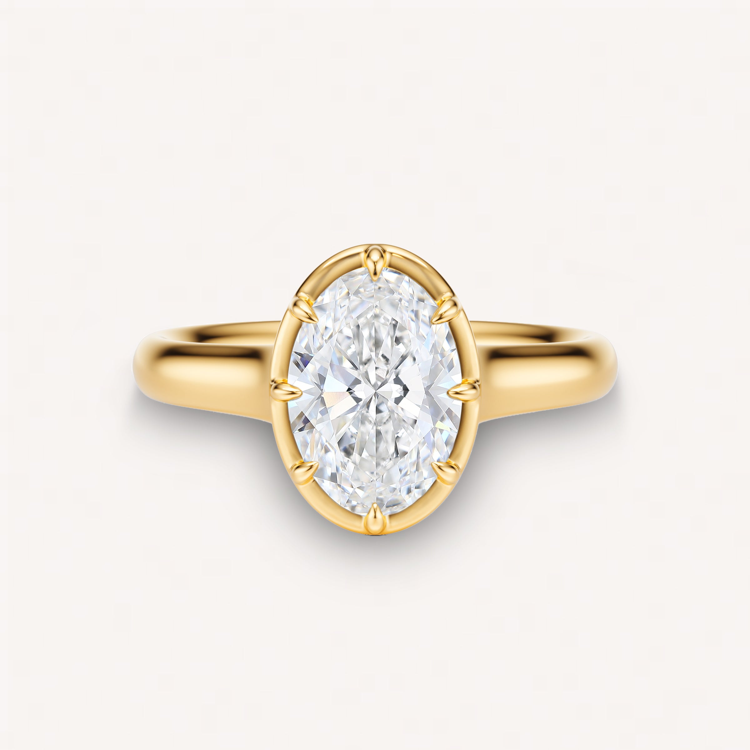 gold engagement ring with big diamond 