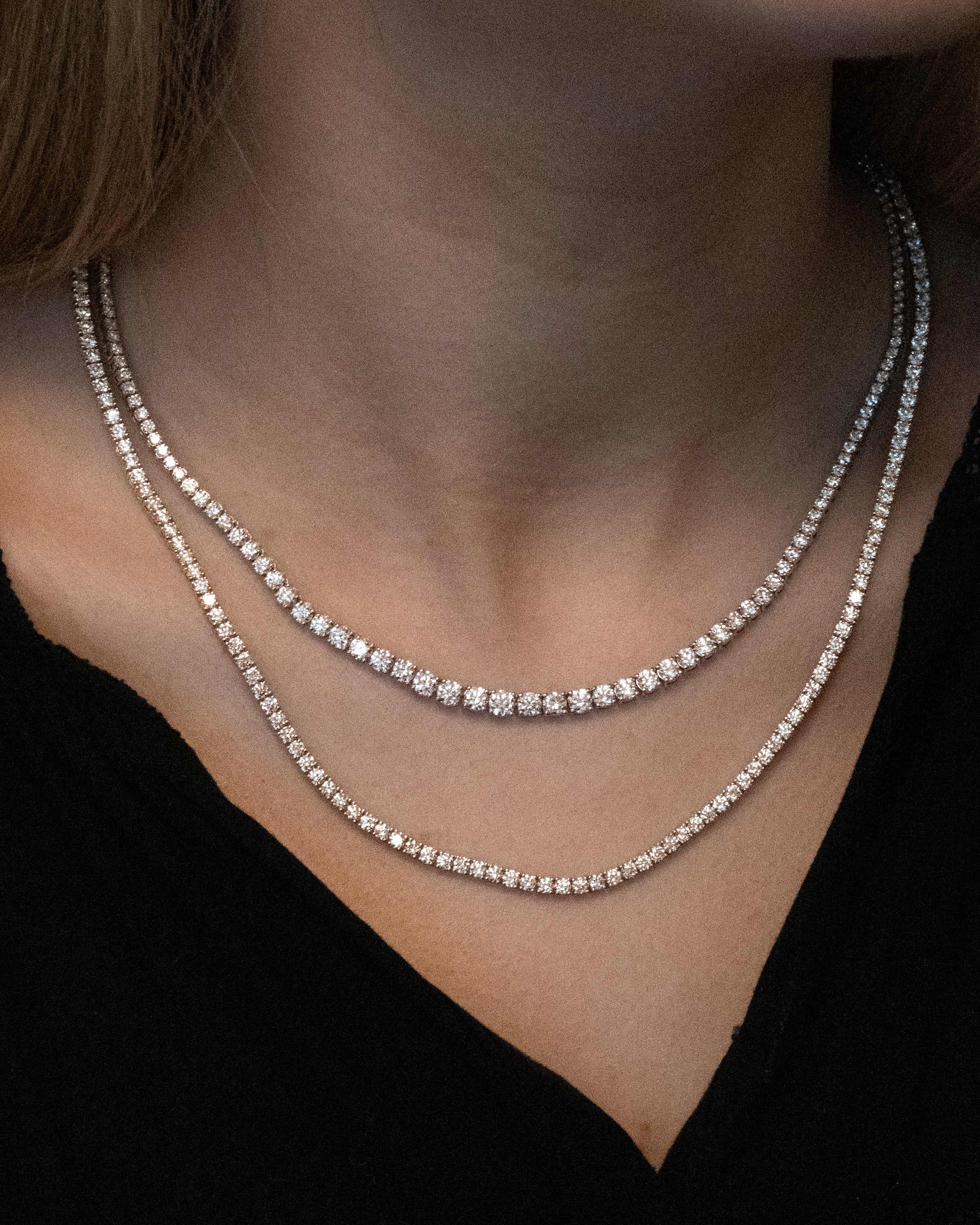 Romy - Riviere Graduated Tennis Necklace